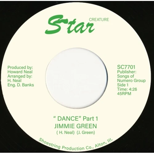 Jimmie Green - Dance / Let Yourself Go - 7" Vinyl