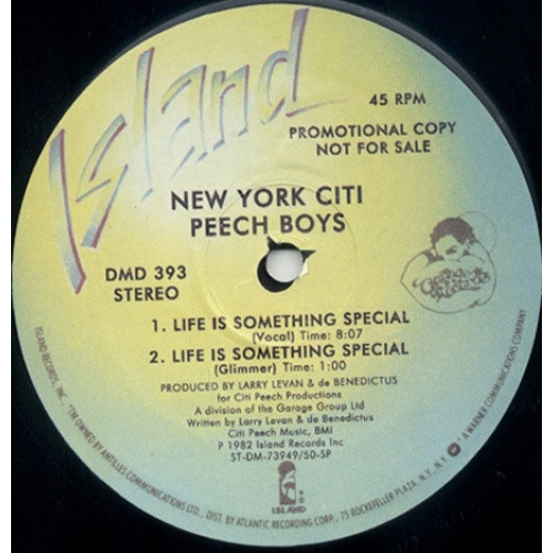 Nyc Peech Boys - Life is Something Special - 12" Vinyl