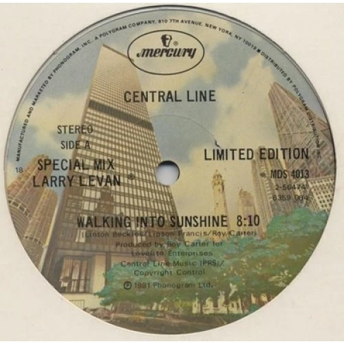 Central Line - Walking Into Sunshine - 12" Vinyl