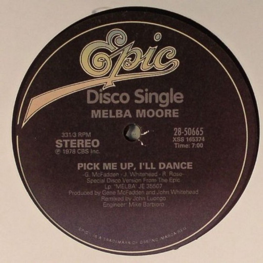 Melba Moore - Pick Me Up, I'll Dance - 12" Vinyl