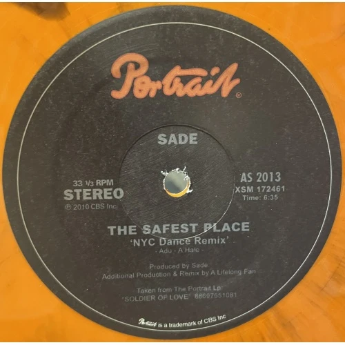 Sade - The Safest Place (NYC Dance Remix) - 12" Colored Vinyl