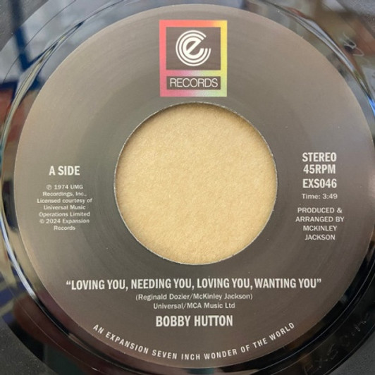 Bobby Hutton - Loving You, Needing You - 7" Vinyl Bobby Hutton - Loving You, Needing You - 7" Vinyl