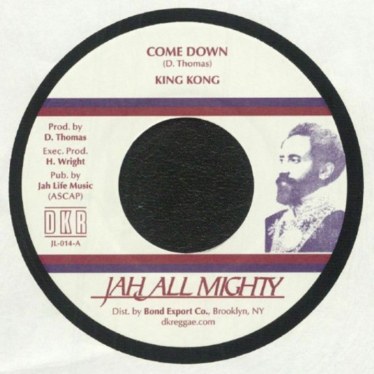 King Kong - Come Down - 7" Vinyl