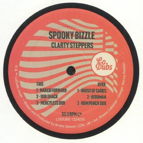 Spooky Bizzle - Clarty Steppers - 12" Vinyl