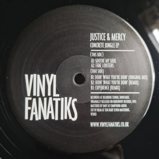 Justice & Mercy - Concrete Jungle Ep - 12" Vinyl