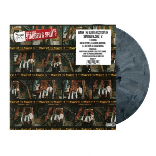 Benny The Butcher & 38 Spesh - Stabbed & Shot 2 - LP Grey Vinyl