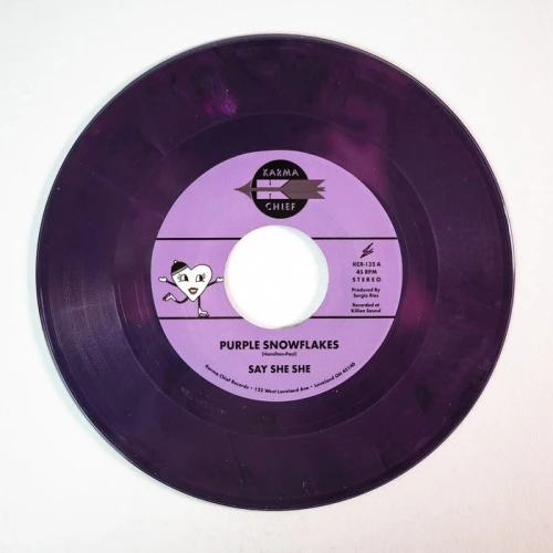 Say She She - Purple Snowflakes - 7" Colored Vinyl