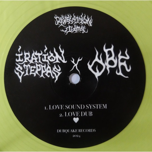 Iration Steppas x O.B.F. - Love Sound System / Caution - 12" Colored Vinyl