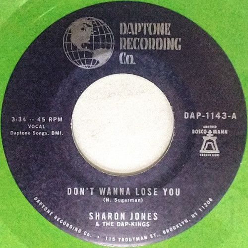 Sharon Jones & The Dap-Kings - Don't Wanna Lose You - 7" Colored Vinyl