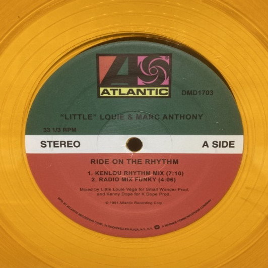 Little Louie Vega & Marc Anthony - Ride On The Rhythm - 12" Colored Vinyl