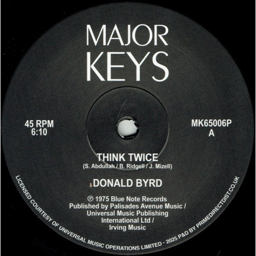 Donald Byrd - Think Twice / Where Are We Going? - 12" Vinyl