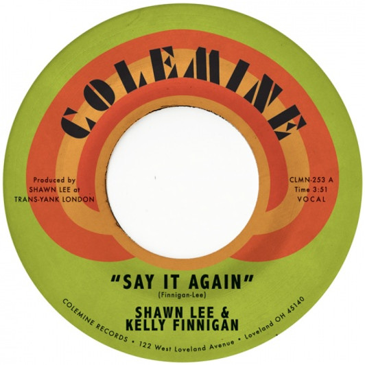 Shawn Lee & Kelly Finnigan - Say It Again / Harpsichord Rock - 7" Vinyl