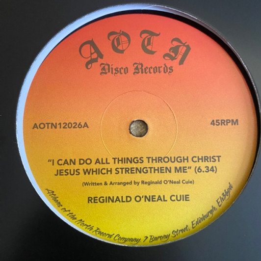 Reginald O'Neal Cuie - I Can Do All Things Through Christ Jesus - 12" Vinyl