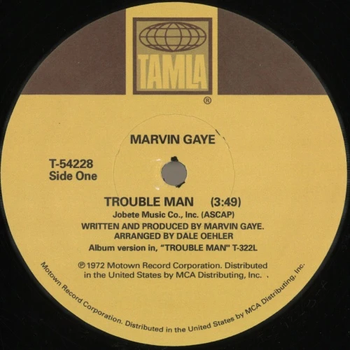 Marvin Gaye - Trouble Man / "T" Plays It Cool - 12" Vinyl