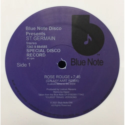 St. Germain - Rose Rouge (Atjazz / Ron Trent Remixes) - 12" White Vinyl