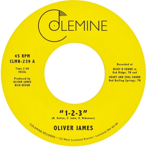 Oliver James - 1-2-3 - 7" Vinyl