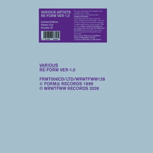 Various Artists - Re-Form Ver-1.0 - 2x LP Vinyl