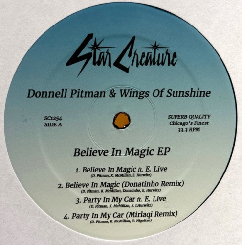 Donnell Pitman & Wings Of Sunshine - Believe In Magic Ep - 12" Vinyl