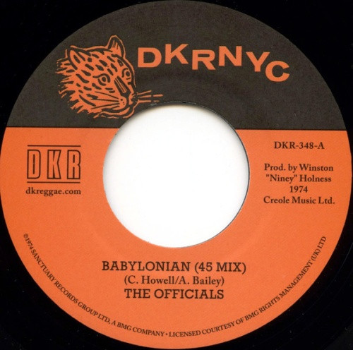 The Officials - Babylonian - 7" Vinyl