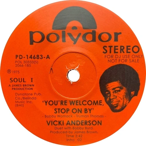 Vicki Anderson - You're Welcome, Stop On By / Baby, Don't You Know - 7" Vinyl