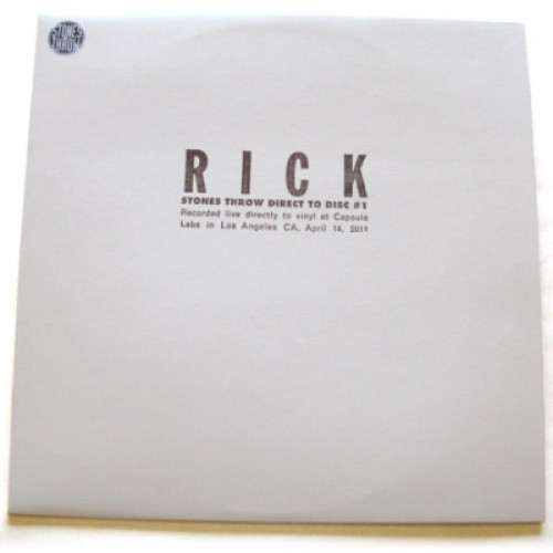 Rick - Live Direct To Disc - 12" Vinyl