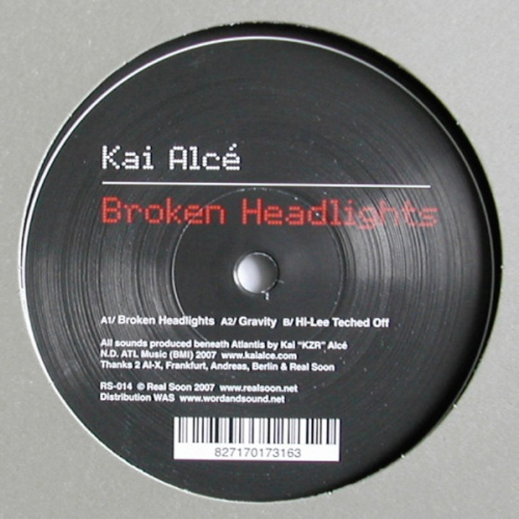 Kai Alce - Broken Headlights - 12" Vinyl