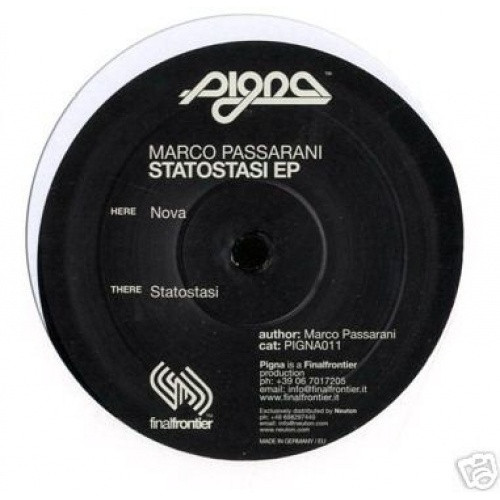 Marco Passarani - Statostasi - 12" Vinyl