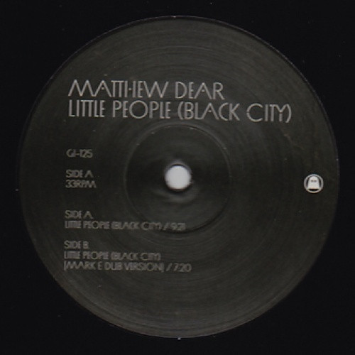 Matthew Dear - Little People - 12" Vinyl