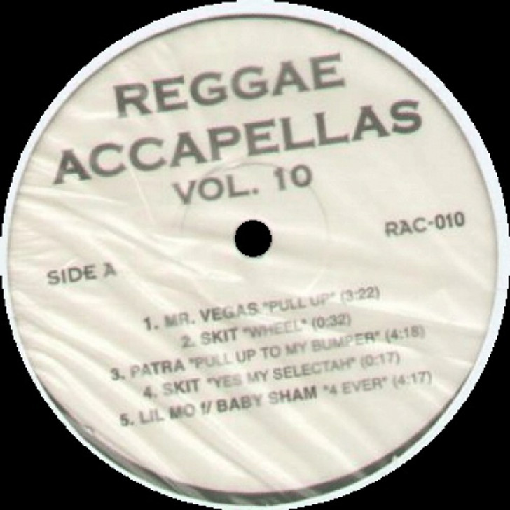 Reggae Acapella Vol 10 - Reggea Acapellas Volume 10 - 12" Vinyl