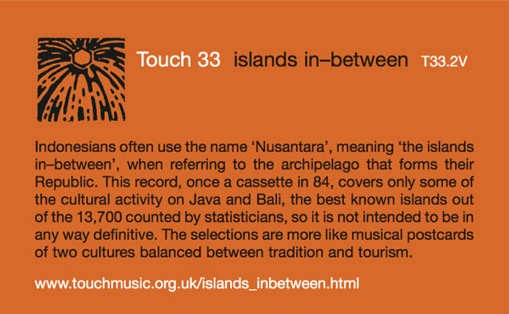 Touch 33 - Islands In-Between - LP Vinyl