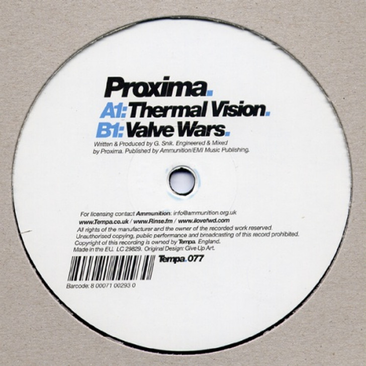 Proxima - Thermal Vision/Valve Wars - 12" Vinyl