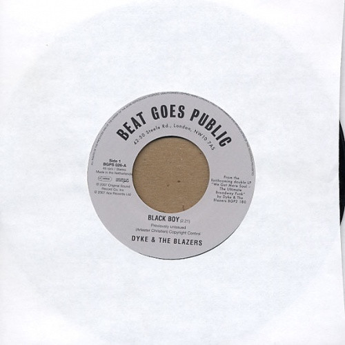 Dyke & The Blazers - Black Boy/Let a Woman Be - 7" Vinyl