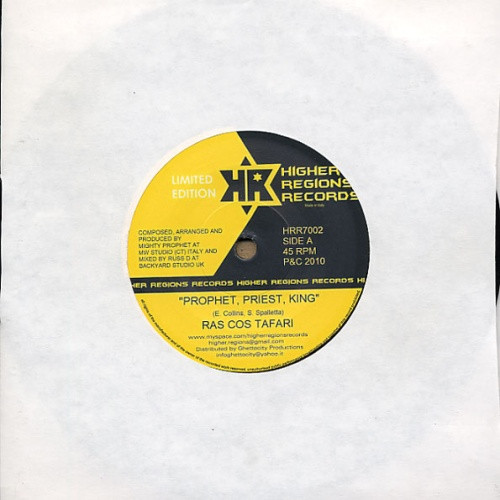 Ras Cos Tafari / Disciples - Prophet Priest King - 7" Vinyl