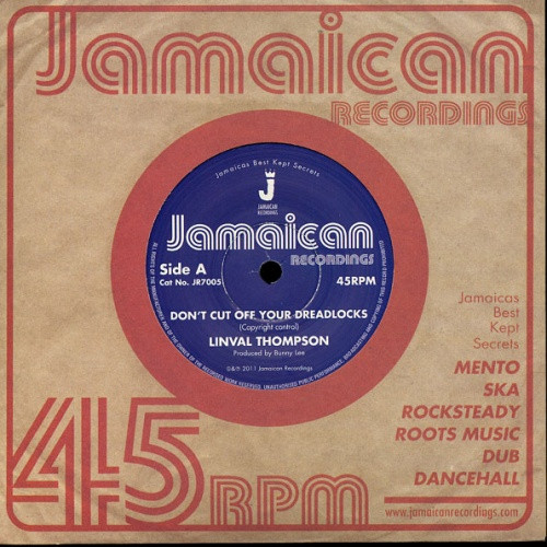 Linval Thompson - Don't Cut Off your Dreadlocks - 7" Vinyl