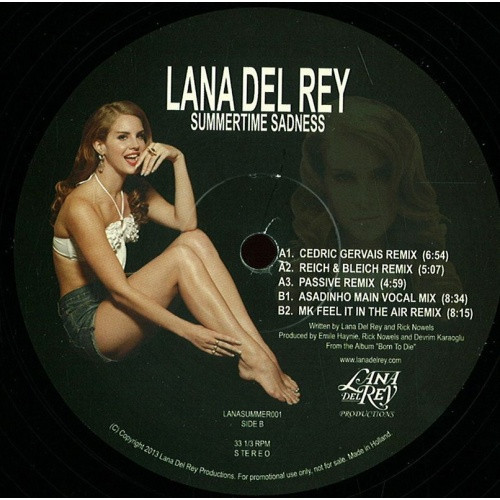 Lana Del Rey - Summertime Sadness Remixes - 12" Vinyl