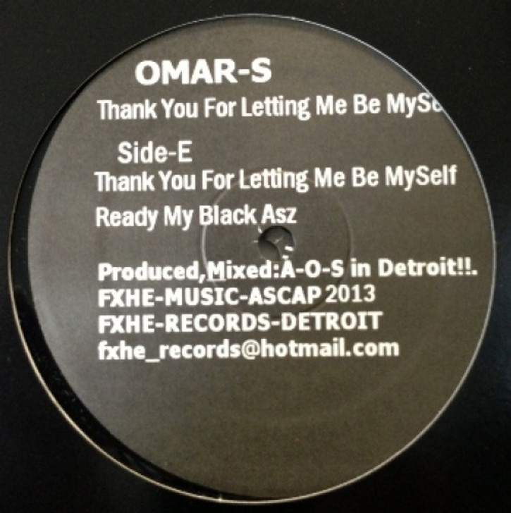 Omar S - Thank You For Letting Me Be Myself Part 2 - 2x 12" Vinyl