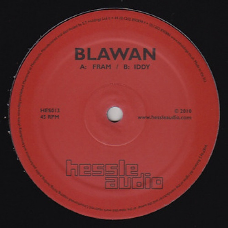 Blawan - Fram / Iddy - 12" Vinyl