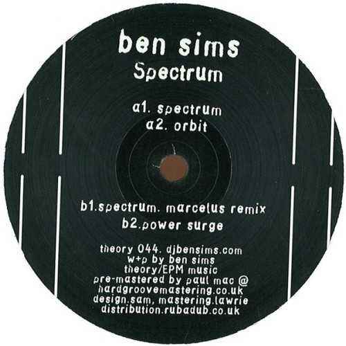 Ben Sims - Spectrum - 12" Vinyl