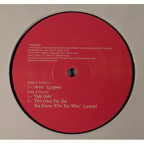 Breach - Artis Ep - 12" Vinyl