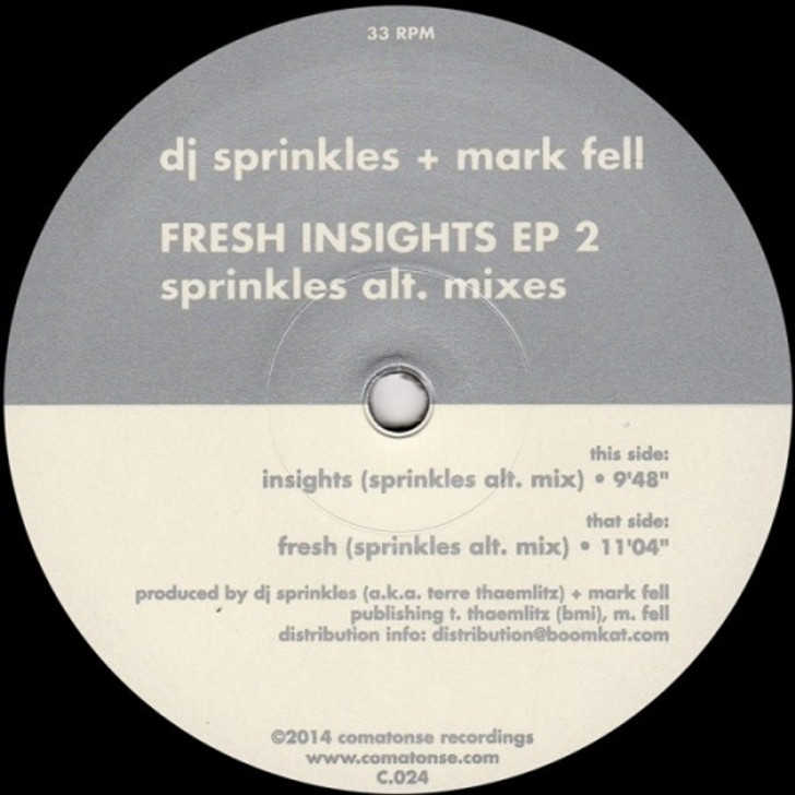 DJ Sprinkles / Mark Fell - Fresh Insights EP 2 - 12" Vinyl