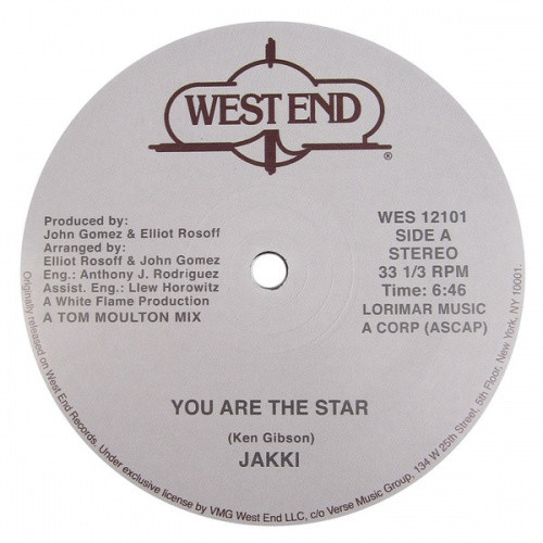 Jakki / Sounds Of Inner City - You Are The Star / Mary Hartman - 12" Vinyl