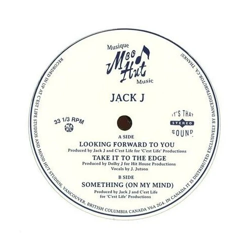 Jack J - Looking Forward To You - 12" Vinyl