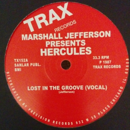 Marshall Jefferson Presents Hercules - Lost In The Groove - 12" Vinyl
