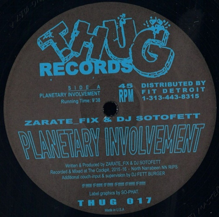 Zarate_Fix / Dj Sotofett - Planetary Involvement - 12" Vinyl
