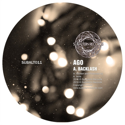 Ago - Backlash Ep - 12" Vinyl
