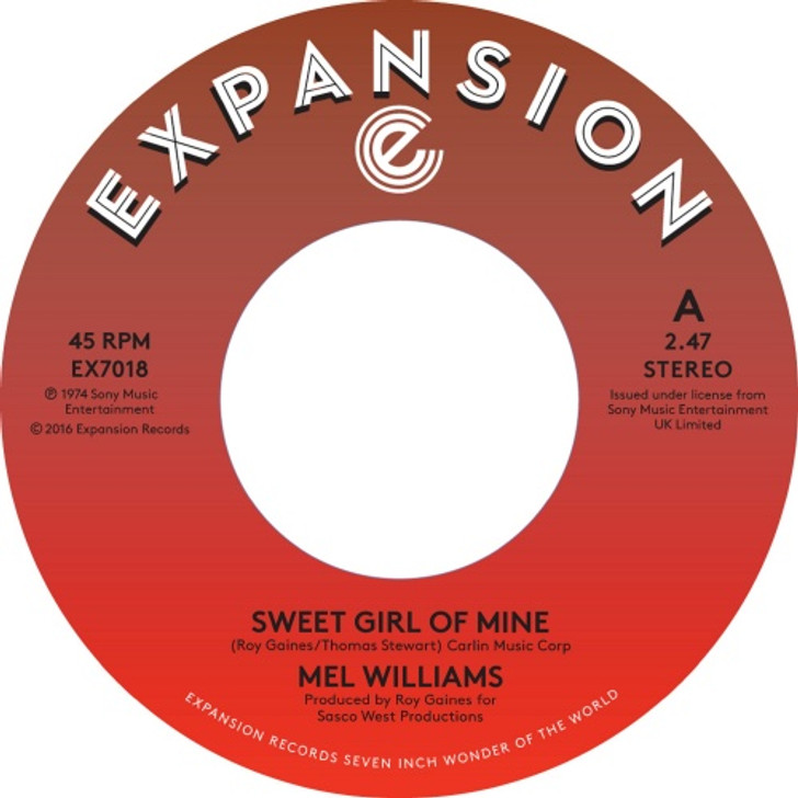 Mel Williams - Sweet Girl Of Mine / Turn Me On - 7" Vinyl