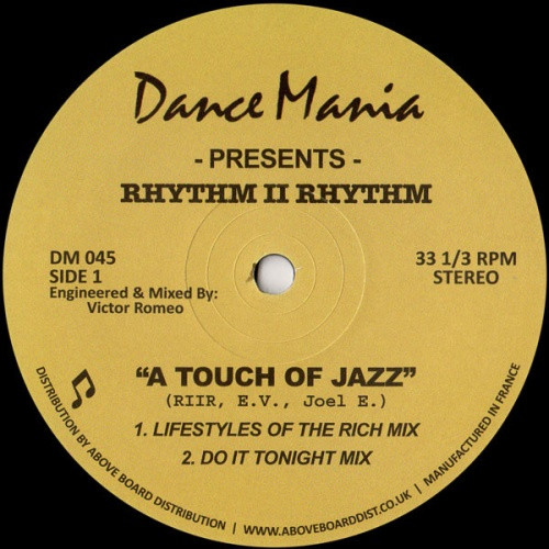 Rhythm II Rhythm - A Touch Of Jazz - 12" Vinyl