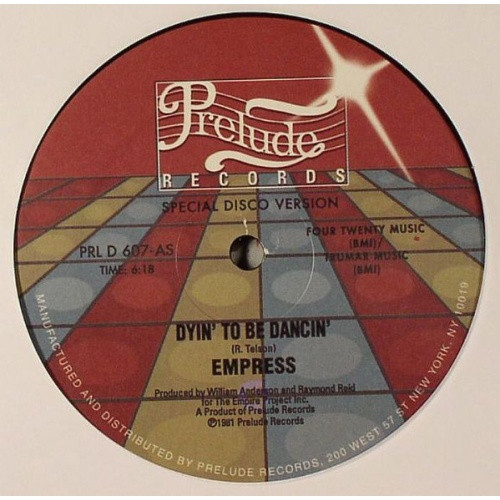 Empress - Dyin' to be Dancin - 12" Vinyl