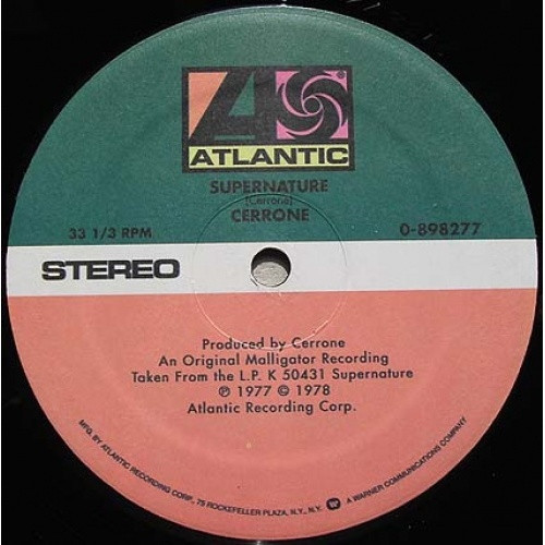 Cerrone - Supernature/Give Me Love - 12" Vinyl