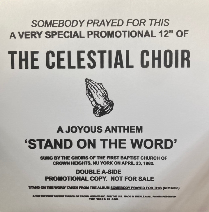 Celestial Choir - Stand on the Word - 12" Vinyl